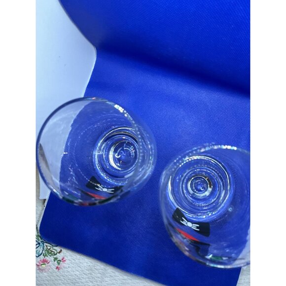 VTG Glasbruk Kosta Sweden Renate Stock Design Man Bar Glasses - Set Of 2 - Picture 6 of 8